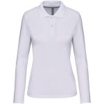 Polokošile dámská piqué s dlouhým rukávem Kariban K244 white