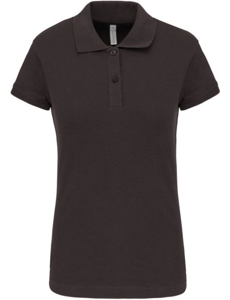 Poloshirt Damen elastisches Piqué Brooke Kariban K240 dunkelgrau