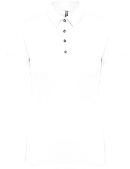 Damen Jersey-Poloshirt Kariban K263 weiß