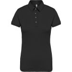 Damen Jersey-Poloshirt Kariban K263 schwarz