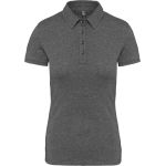 Damen-Jersey-Poloshirt Kariban K263 grau meliert