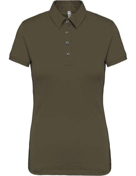 Damen-Jersey-Poloshirt Kariban K263 hellkhaki