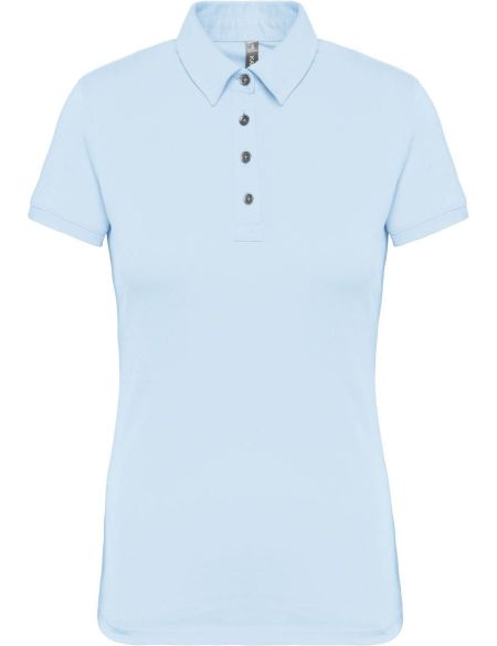 Damen Jersey-Poloshirt Kariban K263 weiß