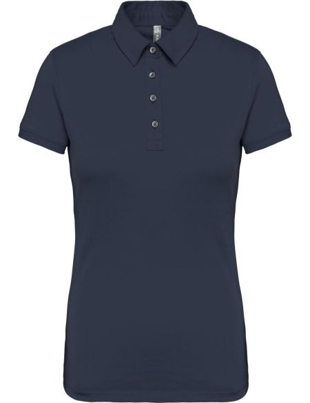Damen-Jersey-Poloshirt Kariban K263 Marineblau