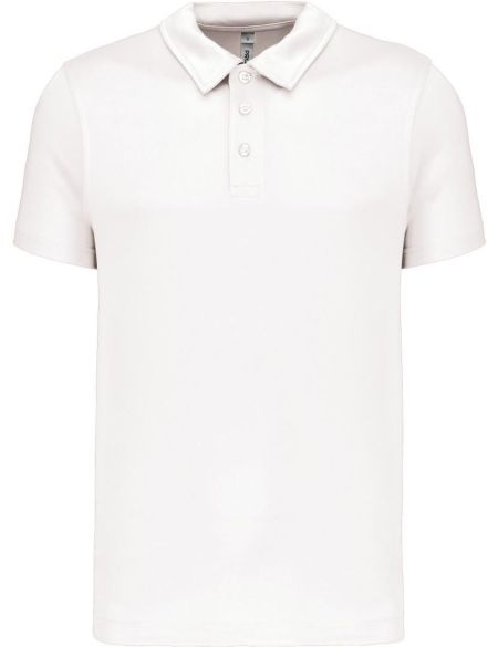 Herren-Sportpoloshirt CoolPlus Kariban ProAct PA482 weiß