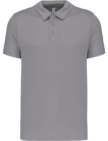 Herren-Sportpoloshirt CoolPlus Kariban ProAct PA482 feines Grau