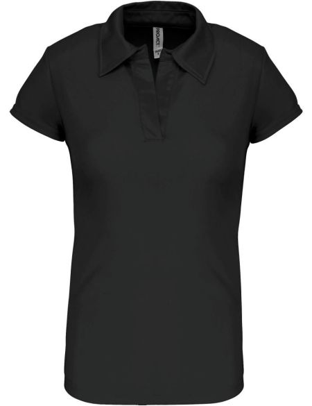 Damen-Sportpoloshirt CoolPlus Kariban ProAct PA483 schwarz