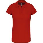 Damen-Sportpoloshirt CoolPlus Kariban ProAct PA483 rot