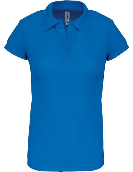 Damen-Sportpoloshirt CoolPlus Kariban ProAct PA483 Aquablau