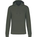 Ökologischer Herren-Kapuzenpullover Kariban K4027, dunkles Khaki