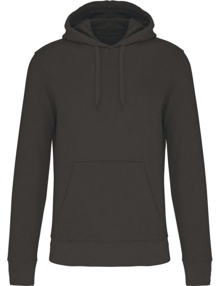 Ökologisches Herren-Sweatshirt mit Kapuze Kariban K4027 dunkelgrau
