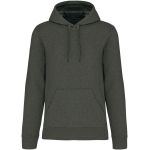 Ökologisches Herren-Sweatshirt mit Kapuze Kariban K4027 grün marmoriert meliert