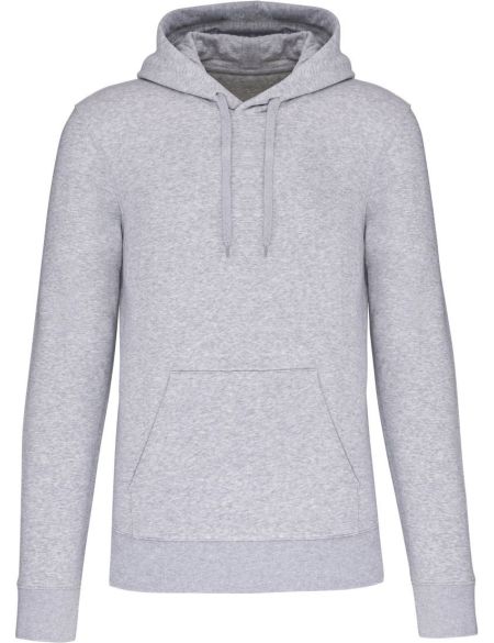 Ökologisches Herren-Sweatshirt mit Kapuze Kariban K4027 Oxford-Grau