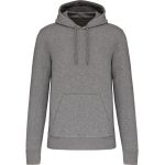 Ökologisches Herren-Sweatshirt mit Kapuze Kariban K4027 grau meliert