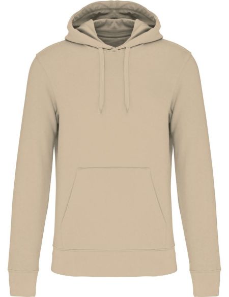 Ökologisches Herren-Sweatshirt mit Kapuze Kariban K4027 hellsand
