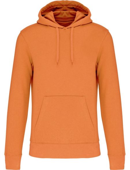 Ökologisches Herren-Sweatshirt mit Kapuze Kariban K4027 hellorange