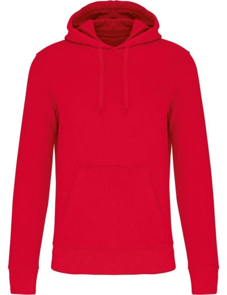 Ökologisches Herren-Sweatshirt mit Kapuze Kariban K4027 rot