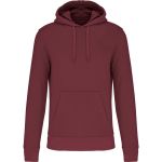 Ökologisches Herren-Sweatshirt mit Kapuze Kariban K4027 Wein