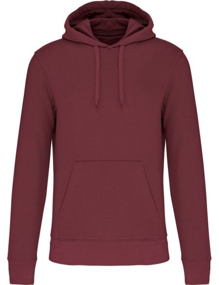 Ökologisches Herren-Sweatshirt mit Kapuze Kariban K4027 Wein