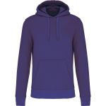 Ökologisches Herren-Sweatshirt mit Kapuze Kariban K4027 tiefviolett