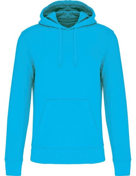 Ökologisches Herren-Sweatshirt mit Kapuze Kariban K4027 Meerestürkis