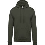 Herren-Kapuzenpullover Kariban K476, dunkles Khaki