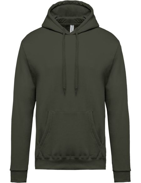 Herren-Kapuzenpullover Kariban K476, dunkles Khaki