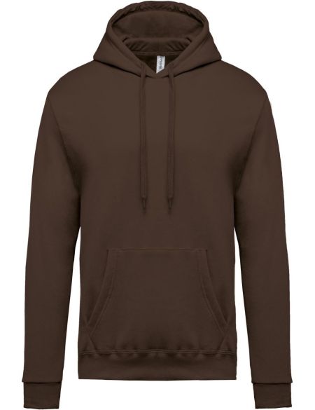 Herren-Kapuzenpullover Kariban K476 Schokolade