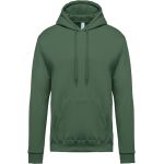 Herren-Kapuzenpullover Kariban K476 erdiggrün