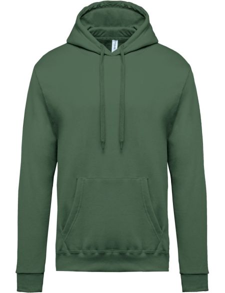 Herren-Kapuzenpullover Kariban K476 erdiggrün