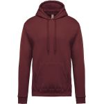 Kariban K476 weinfarbenes Herren-Sweatshirt mit Kapuze