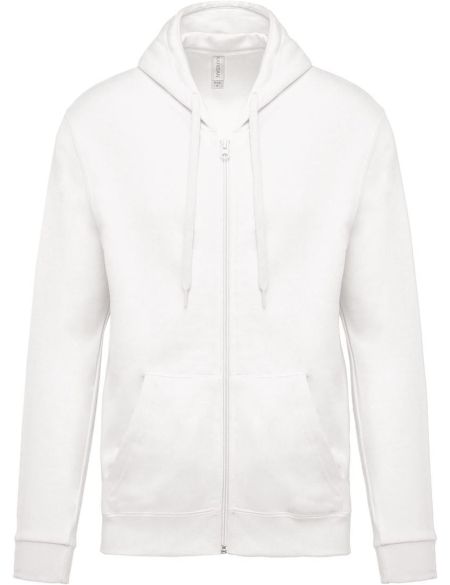 Kapuzenpullover mit Kapuze Kariban K479 weiß