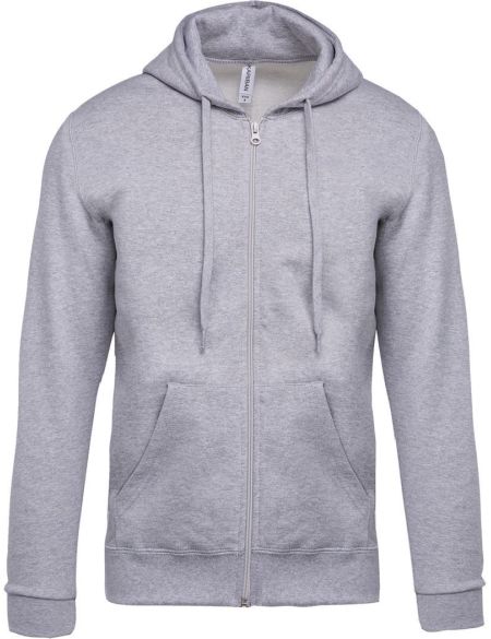 Kapuzenpullover Kariban K479 Oxford-Grau
