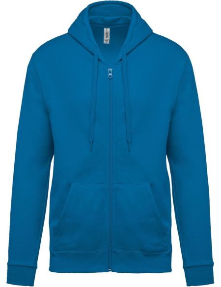 Kapuzenpullover Kariban K479 Tropenblau