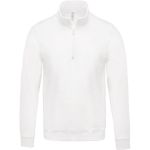 Mikina s 1/4 zipem Kariban K478 white