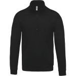 Sweatshirt mit 1/4-Reißverschluss Kariban K478 schwarz