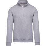 Sweatshirt mit 1/4-Reißverschluss Kariban K478 Oxford-Grau