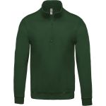Sweatshirt mit 1/4-Reißverschluss Kariban K478 waldgrün