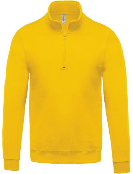 Sweatshirt mit 1/4-Reißverschluss Kariban K478 gelb