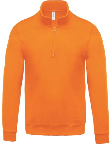 Sweatshirt mit 1/4-Reißverschluss Kariban K478 orange