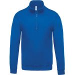 Sweatshirt mit 1/4-Reißverschluss Kariban K478, helles Königsblau