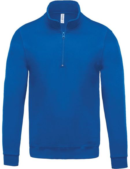 Sweatshirt mit 1/4-Reißverschluss Kariban K478, helles Königsblau