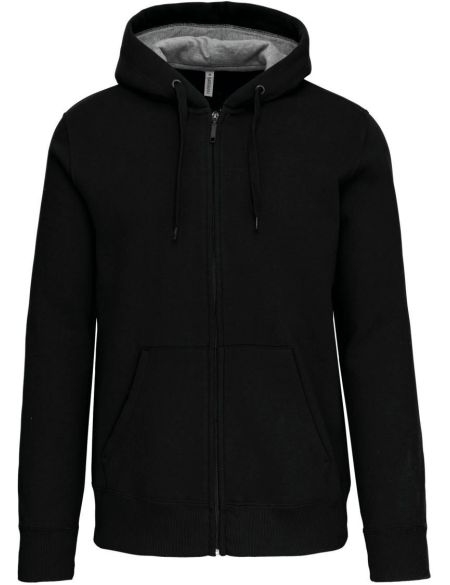 Kapuzenpullover aus schwerer Baumwolle Kariban K444 schwarz