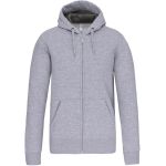 Kariban K444 Oxford-graues Kapuzensweatshirt aus schwerer Baumwolle