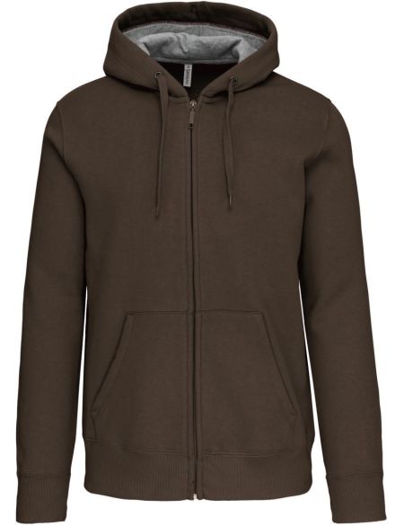 Kariban K444 Kapuzenpullover aus schwerer Baumwolle in Dunkelkhaki