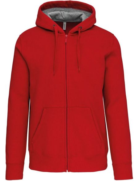 Kapuzensweatshirt aus schwerer Baumwolle Kariban K444 weiß
