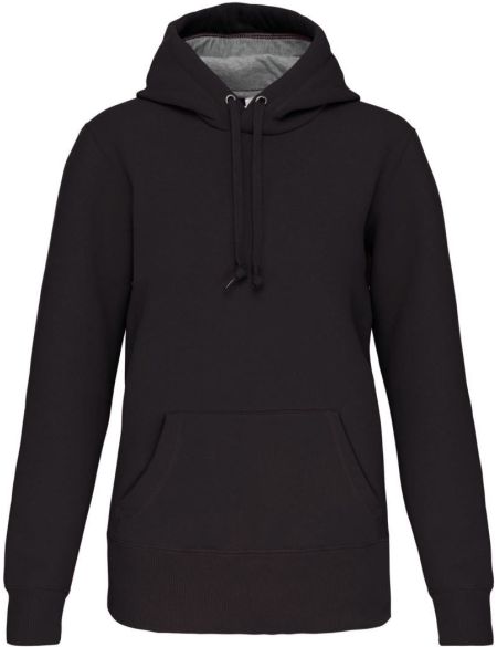 Kapuzensweatshirt Kariban K443 aus schwerer Baumwolle in Dunkelgrau