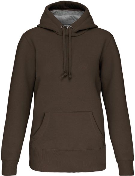 Kariban K443 Kapuzenpullover aus schwerer Baumwolle in Dunkelkhaki