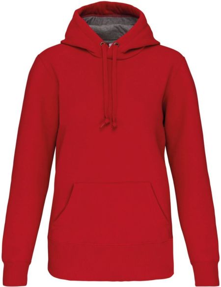 Kapuzensweatshirt aus schwerer Baumwolle Kariban K443 weiß