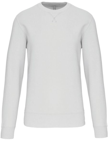 Kariban K442 weißes Sweatshirt aus schwerer Baumwolle